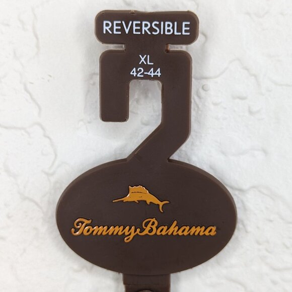 Tommy Bahama* Men's Reversible‎ Tan/Black Coated Leather Belt~ Size XL (42"-44") - Picture 2 of 10